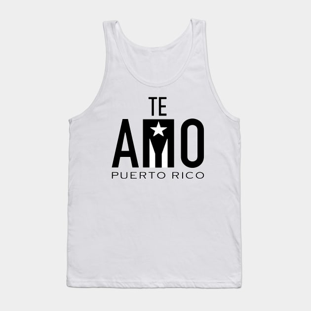 Te Amo Puerto Rico Tank Top by SoLunAgua